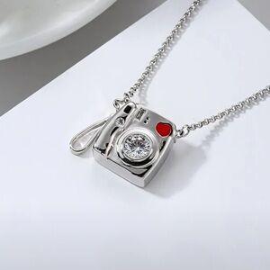 NEW! Unique Red Camera Pendant Necklace |Heart Charm 📸 B0-29